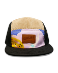 Upcycle black/Tan - 5 panel