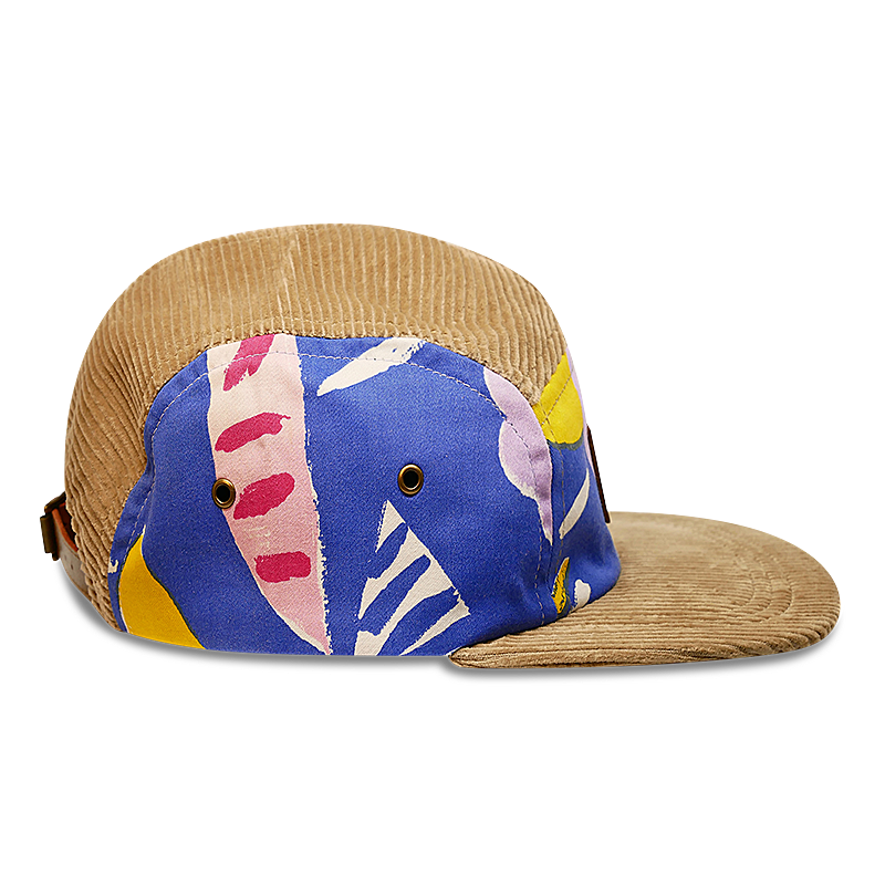 Upcycle floral-tan - 5 panel
