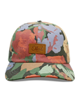 Floral image - 6 panel dad hat
