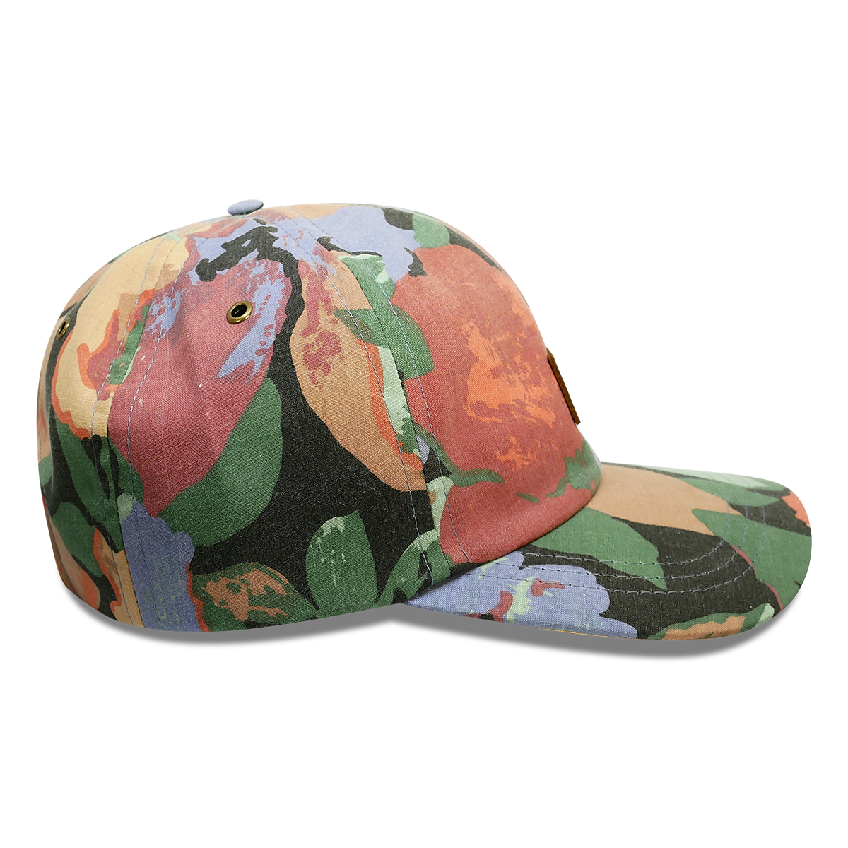 Floral image - 6 panel dad hat