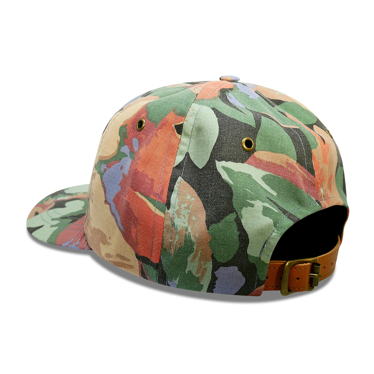 Floral image - 6 panel dad hat