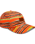 Neon Stripe - 6 panel dad hat