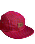 red gingham KIDS 5 PANEL - KIDS SIZE
