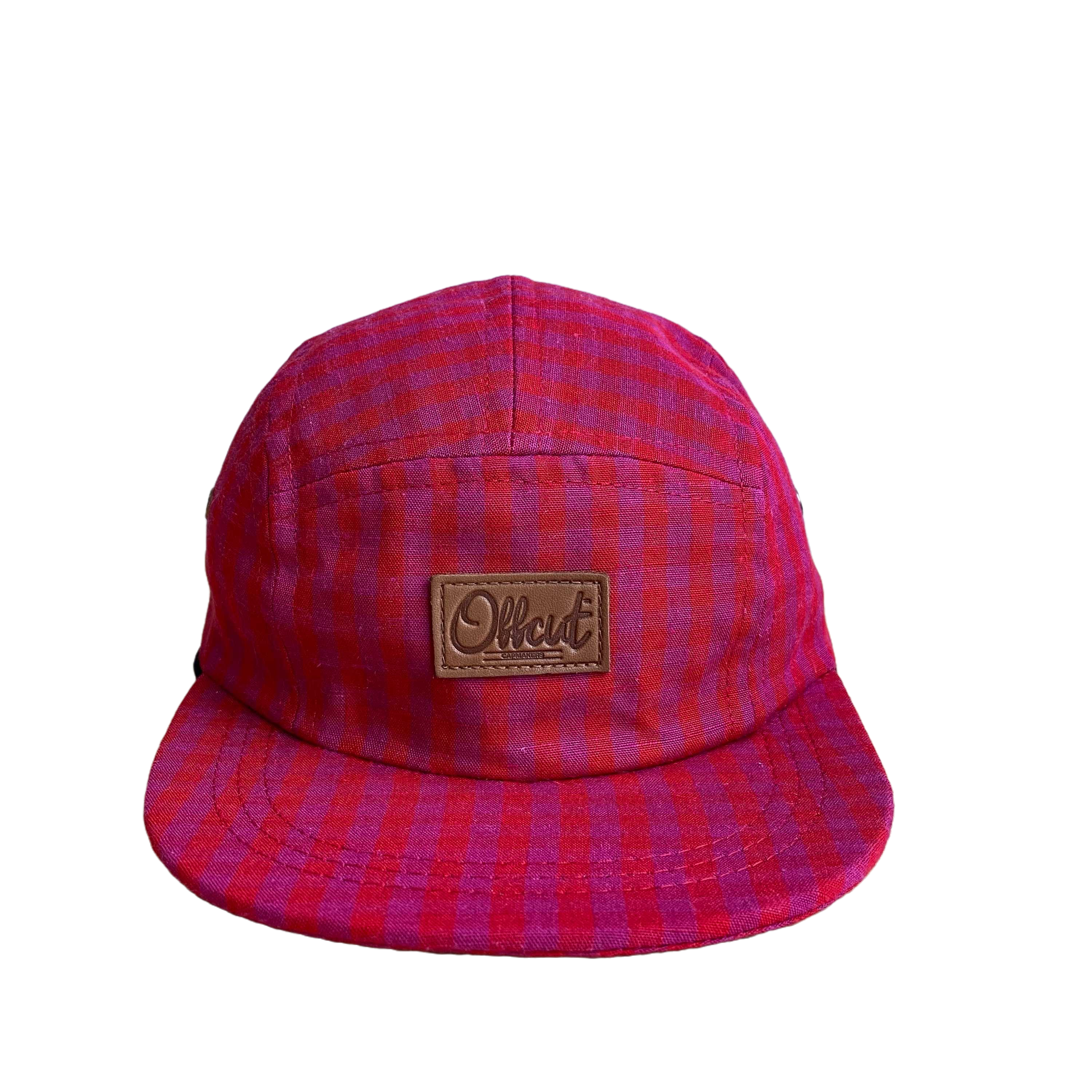red gingham KIDS 5 PANEL - KIDS SIZE