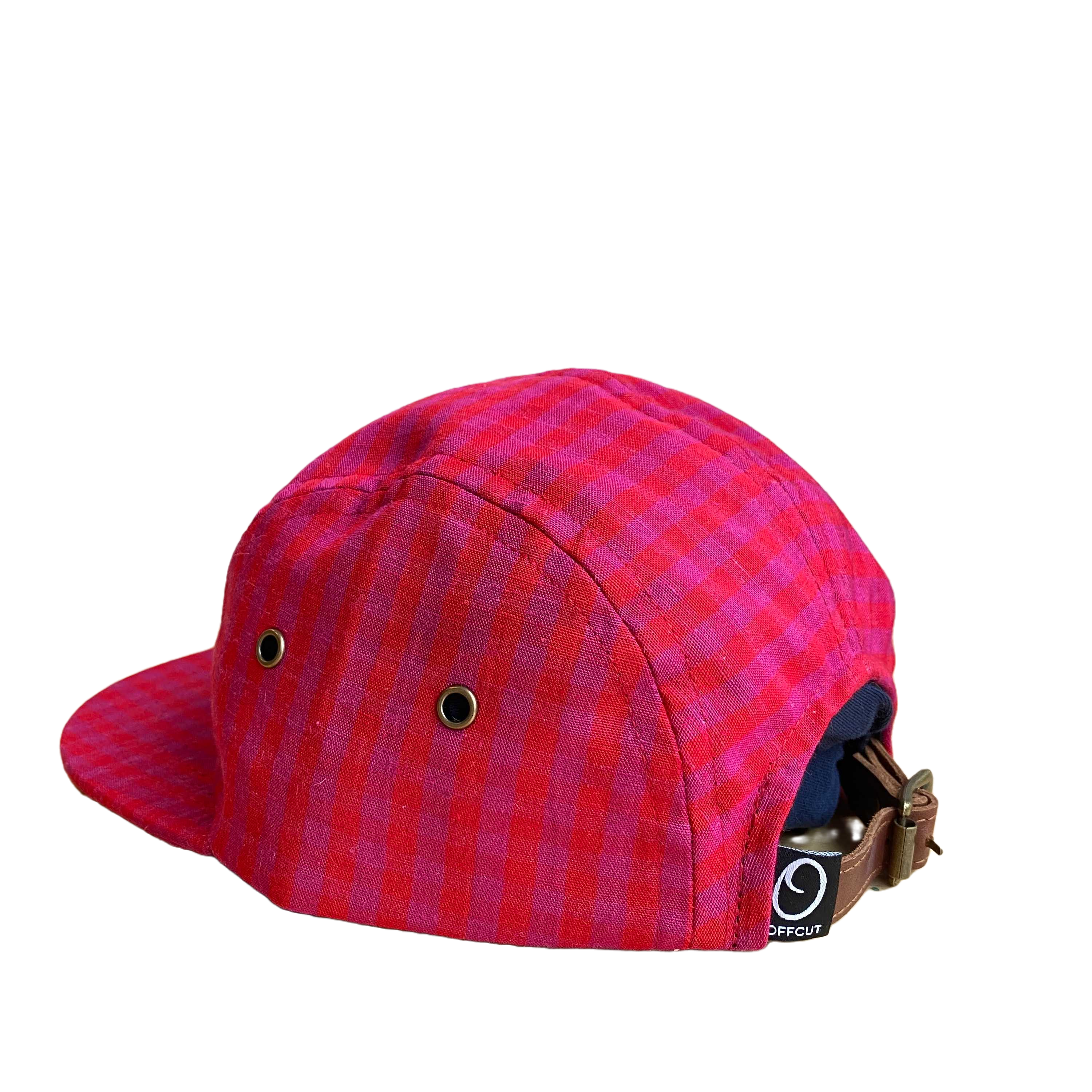 red gingham KIDS 5 PANEL - KIDS SIZE