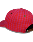red Gingham - 6 PANEL DAD HAT
