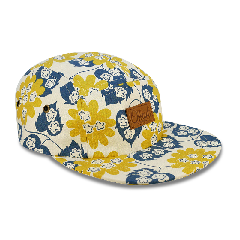 vintage wild flower 5 panel