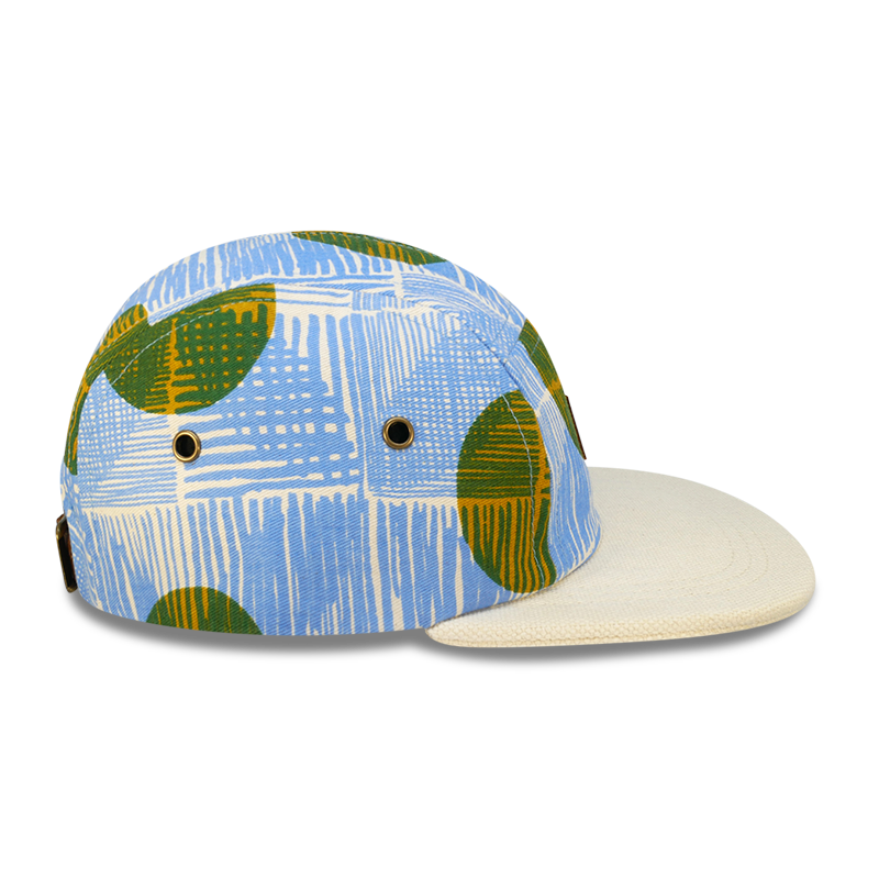 Blue lines, green circles 5 panel