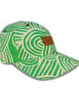green zen 6 panel dad hat