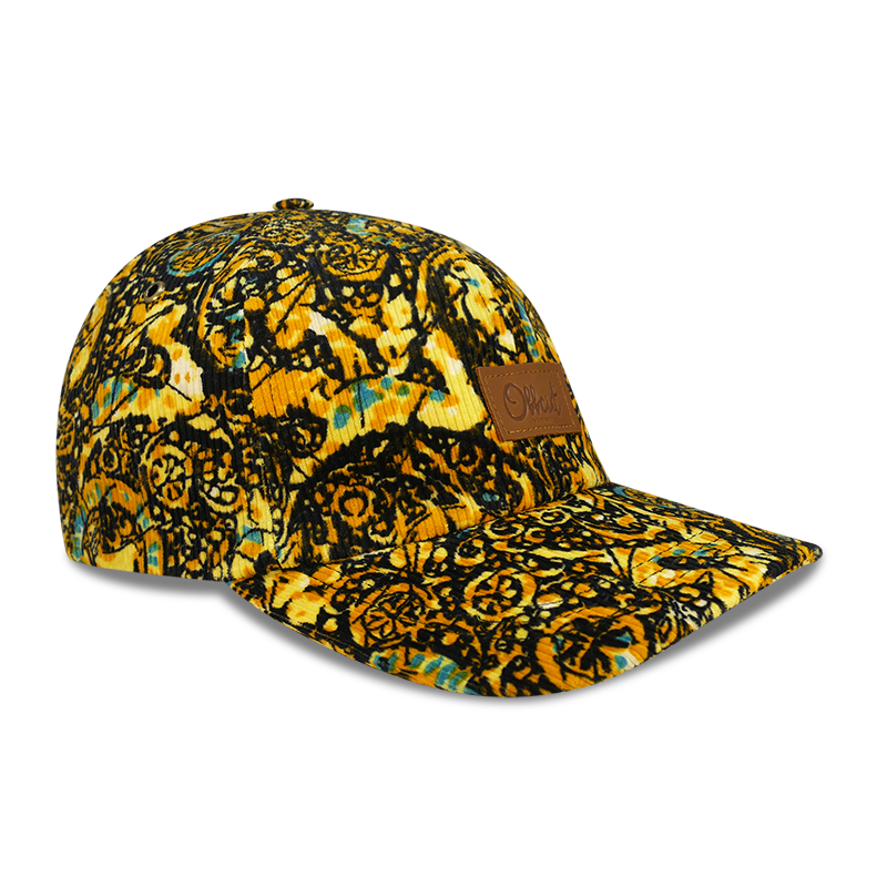 Spring Time cord 6 panel dad hat