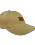 Tan Square 6 panel dad hat