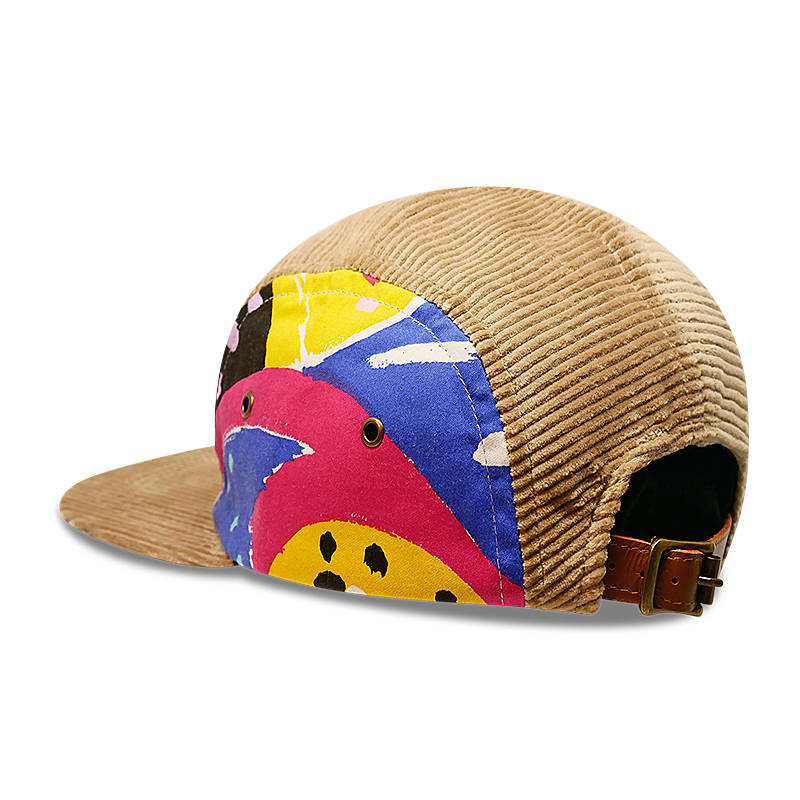 Upcycle floral-tan - 5 panel