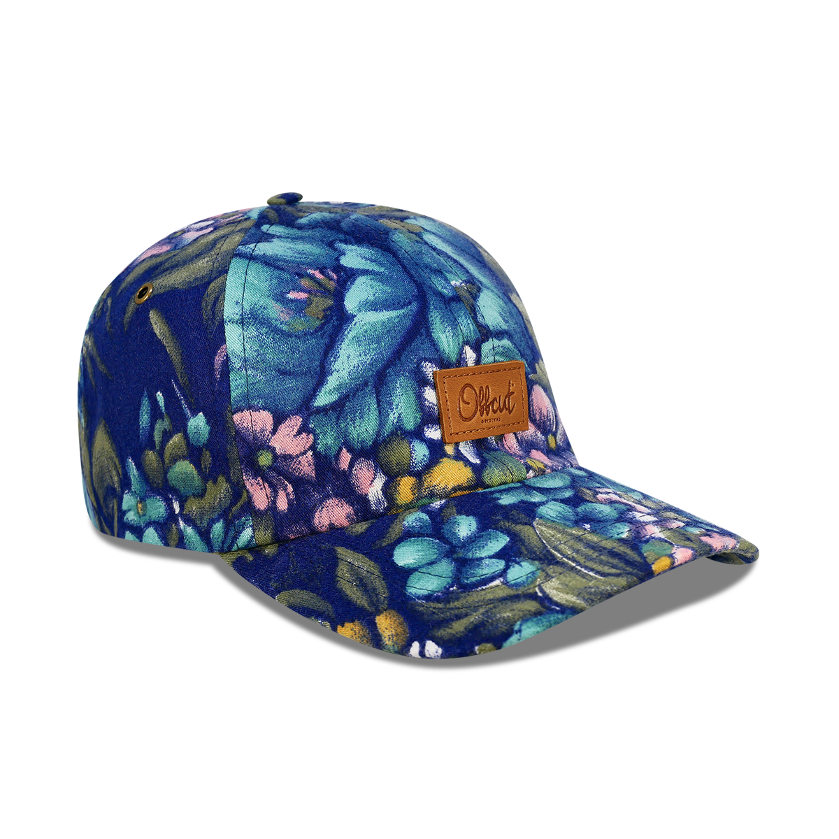 Turquoise Garden  - 6 panel dad hat