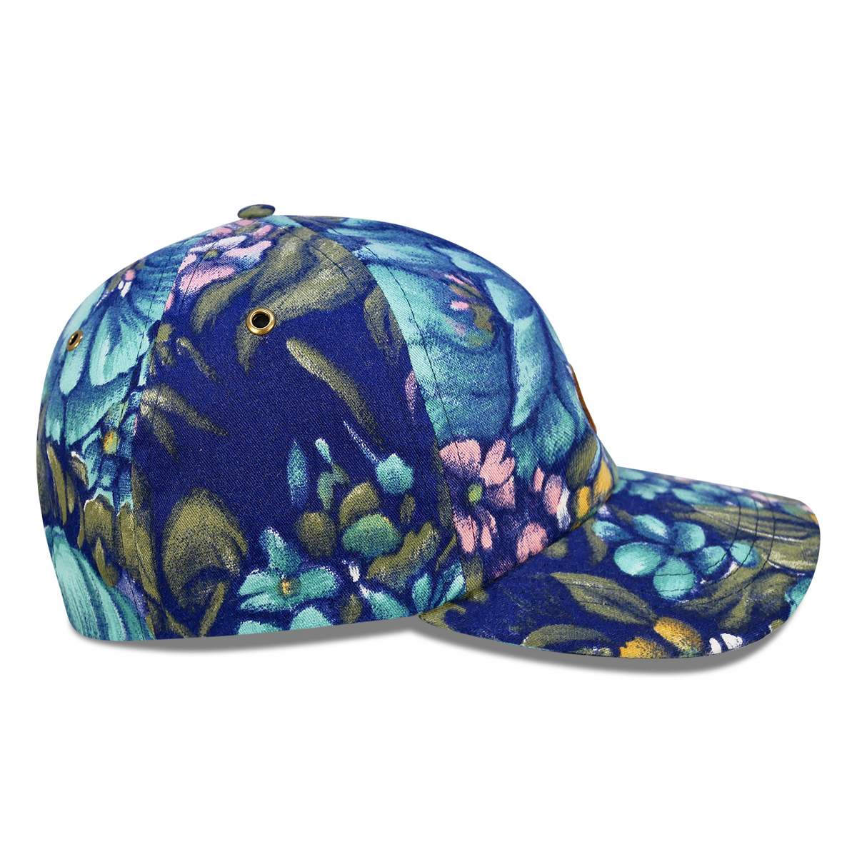 Turquoise Garden  - 6 panel dad hat