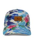 island hibiscus 6 panel dad hat