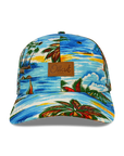 tropical oasis 6 panel dad hat