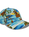 tropical oasis 6 panel dad hat