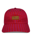 red Gingham - 6 PANEL DAD HAT