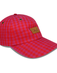 red Gingham - 6 PANEL DAD HAT