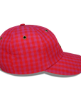 red Gingham - 6 PANEL DAD HAT