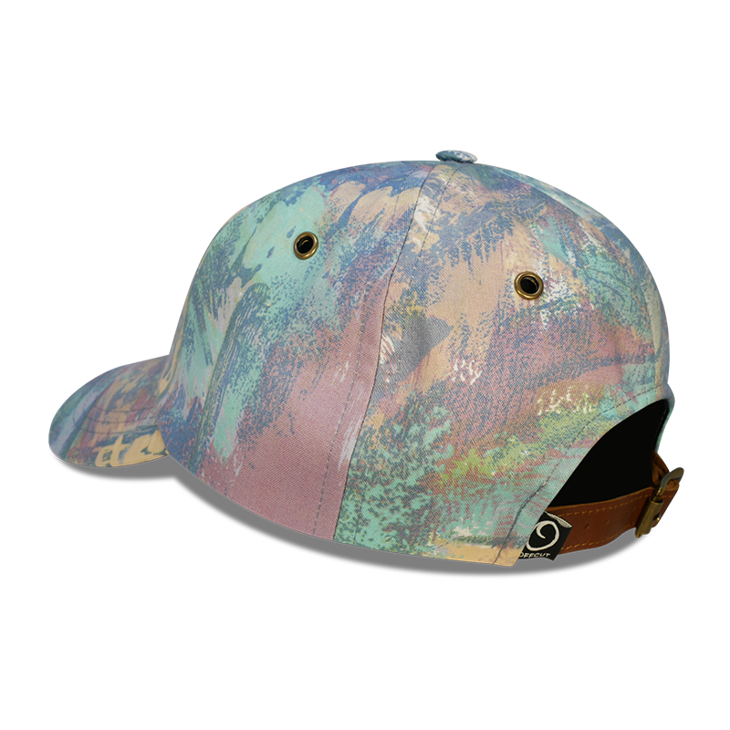 Marble painting - 6 panel dad hat