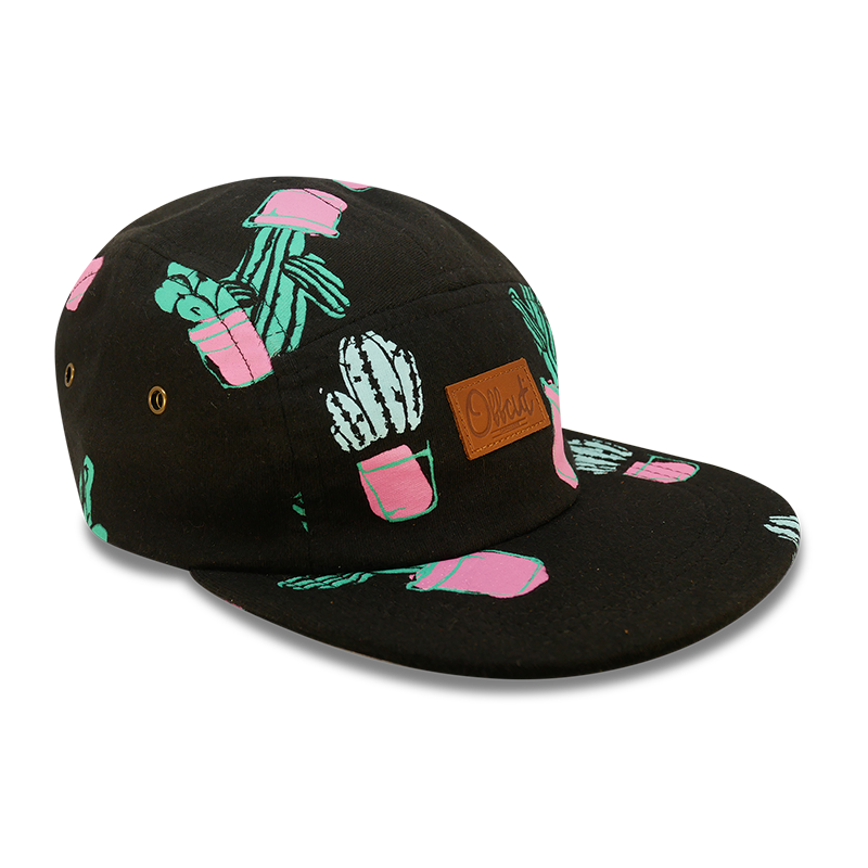 black cactus 5 panel