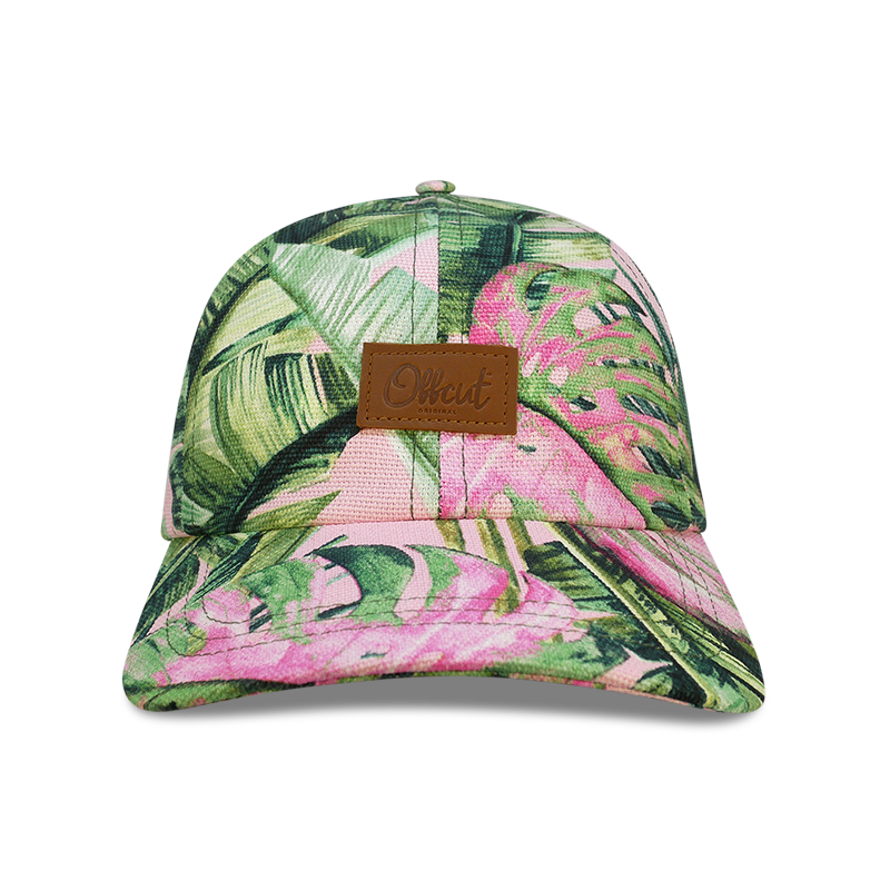 The pink cabana 6 panel dad hat