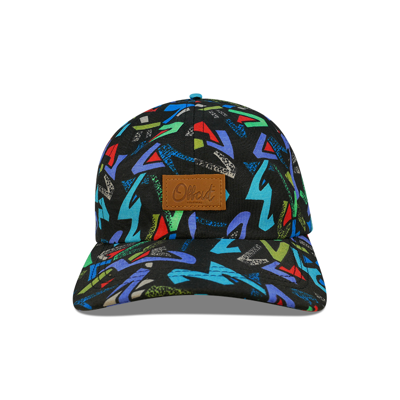 zig zag 6 panel dad hat